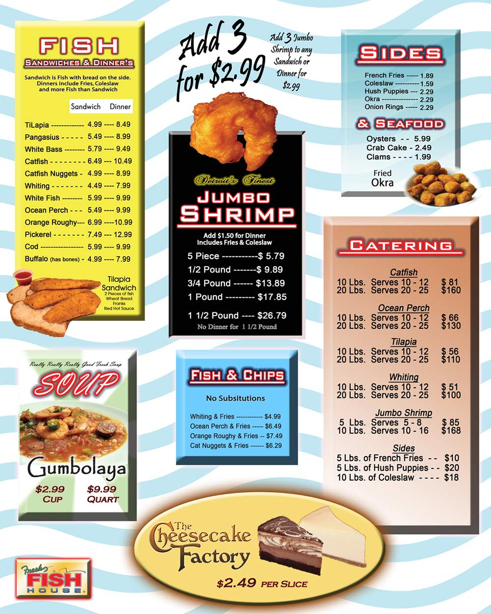 fresh fish house local menu